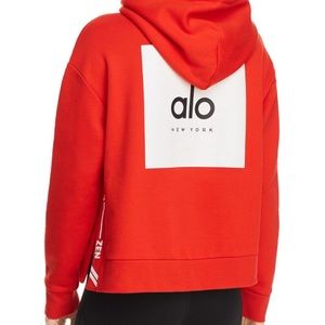 Alo Red Vaunt Hoodie